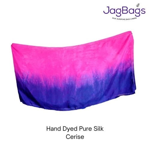 JagBag Long Silk Scarf - Cerise